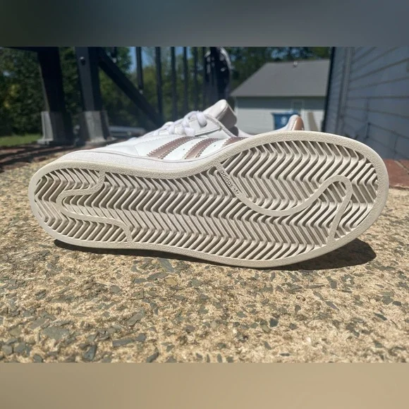 Women’s Rose Gold Adidas Superstar Sneakers - Picture 10 of 10